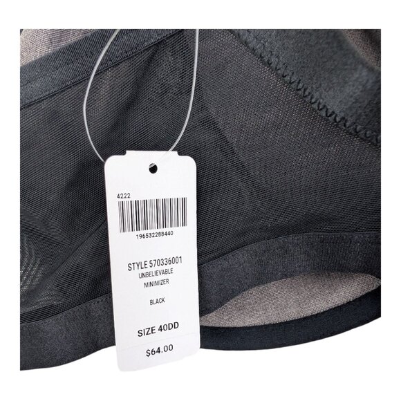 Soma | Unbelievable Minimizer Bra | Black | 40DD - Picture 4 of 7